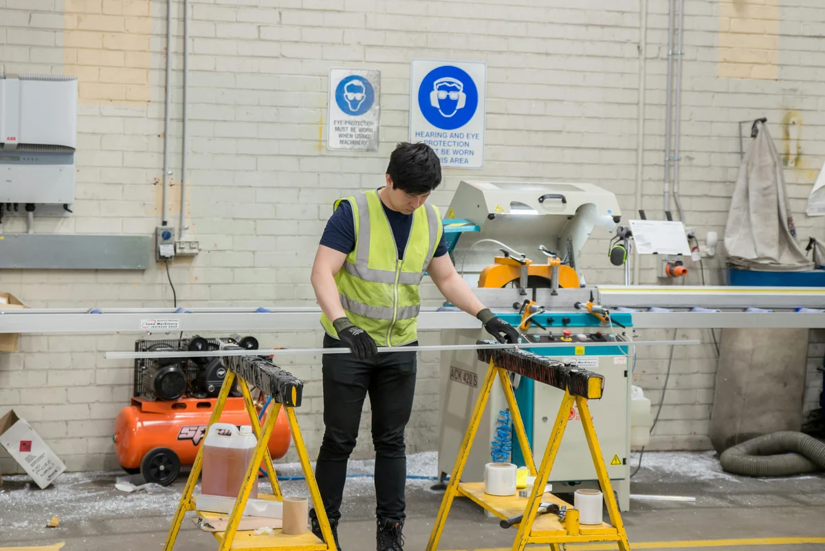 MEP trainees working on building services systems