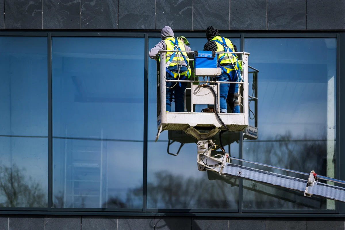 Industrial safety trainees learning workplace safety practices